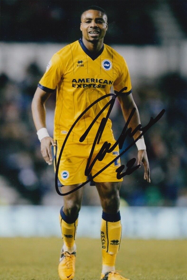 BRIGHTON & HOVE ALBION HAND SIGNED JONATHAN OBIKA 6X4 Photo Poster painting.