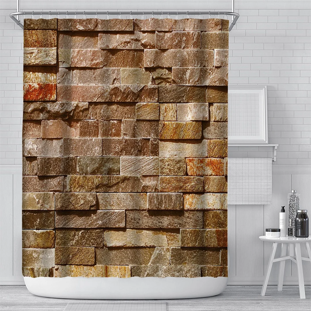 Vintage Library Books Photo Shower Curtain Magic Bookshelf Printing Bathroom Decor Curtains Set Waterproof Fabric With Hooks