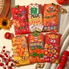 6PCS Creative Cartoon CNY Blessings Red Packet Envelope