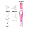 Resin Diamond Painting Point Drill Pen with 4 Various Tips Painting Arts 5D Point Drill Pen Diamonds Art Points Drills Pens for Nail Arts Rhinestone Decorations Cross-Stitch (Pink)