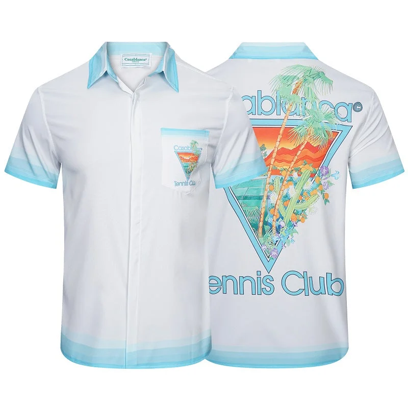 Casablanca 2023SS New Product Silk Short Sleeve Shirt