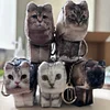 Customized Cat Dog Handmade Square Plushie Keychain Bag Charm Send Pics to bruce663@foxmail.com