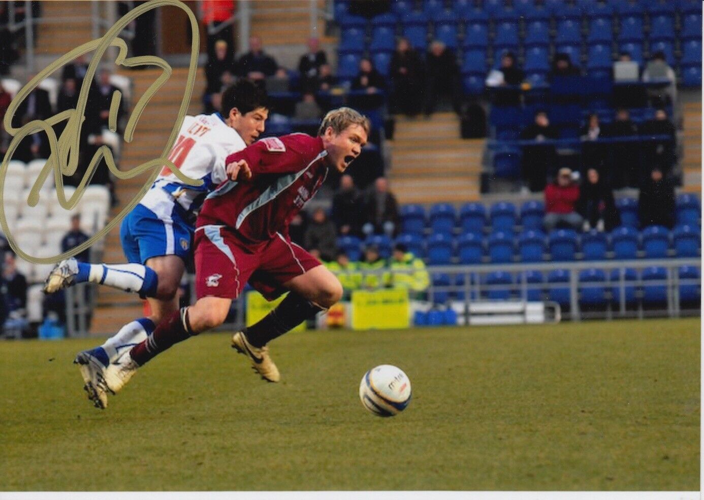 GRANT MCCANN HAND SIGNED 7X5 Photo Poster painting - FOOTBALL AUTOGRAPH - SCUNTHORPE UNITED 2.