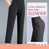 Women&rsquo;s Stylish Fleece-lined Straight-leg Pants