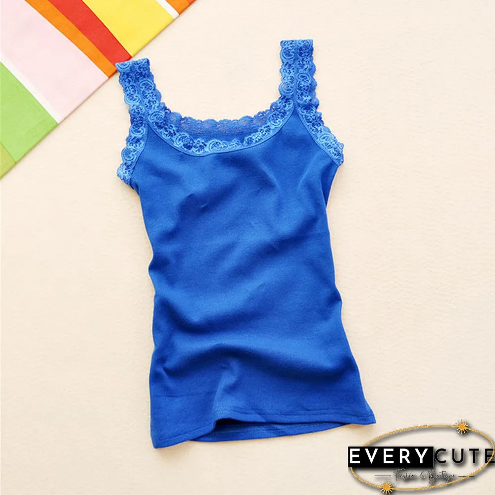 New summer female vest tops in black blue red colors-Women sleeveless tanks top