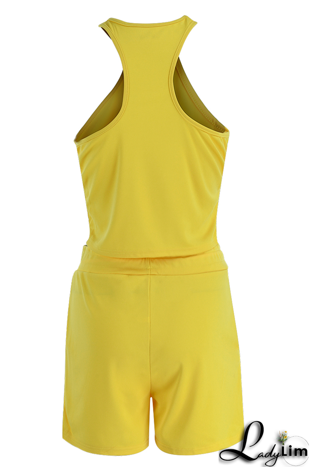 White Fashion Print Patchwork O Neck Sleeveless Two Pieces