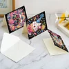 (US Local)6Pcs Birthday Cake DIY Diamond Painting Card Diamond Drawing Card for Friends