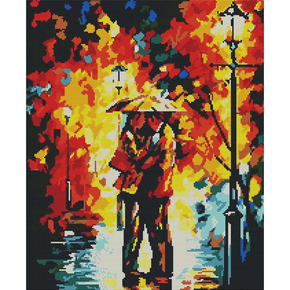

39*46CM - 14CT Stamped Cross Stitch - Nightscape, 501 Original