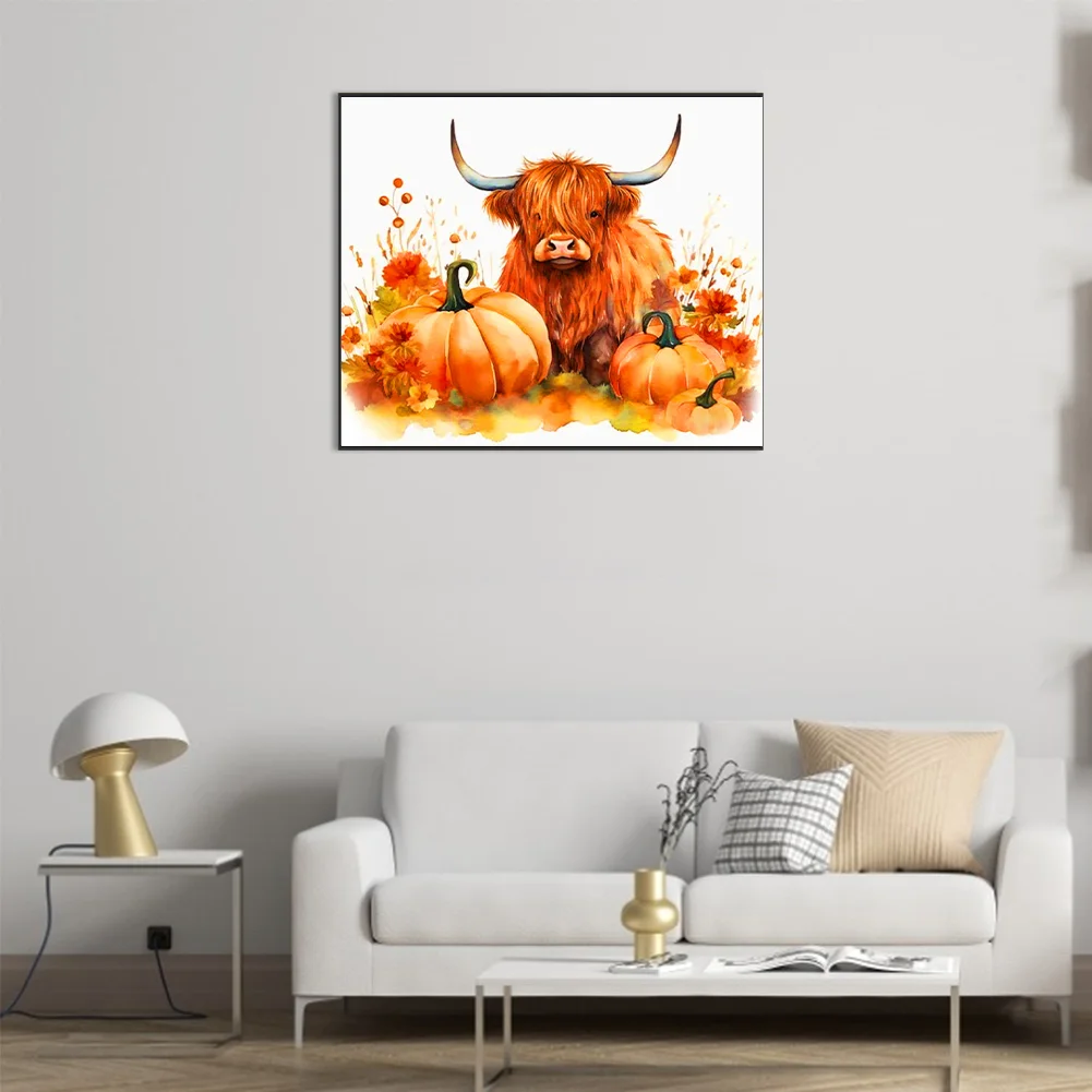 Diamond Painting - Full Round Drill - Pumpkin Yak(Canvas|60*50cm)