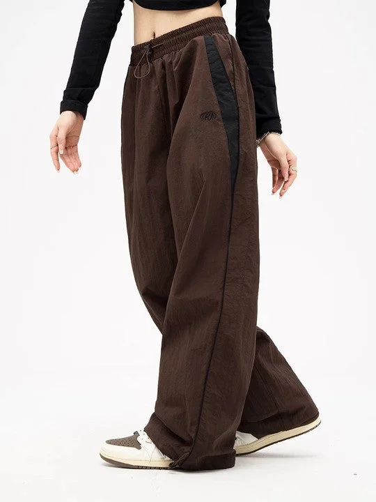 Uveng Hip Hop Elastic Waist Track High Pants