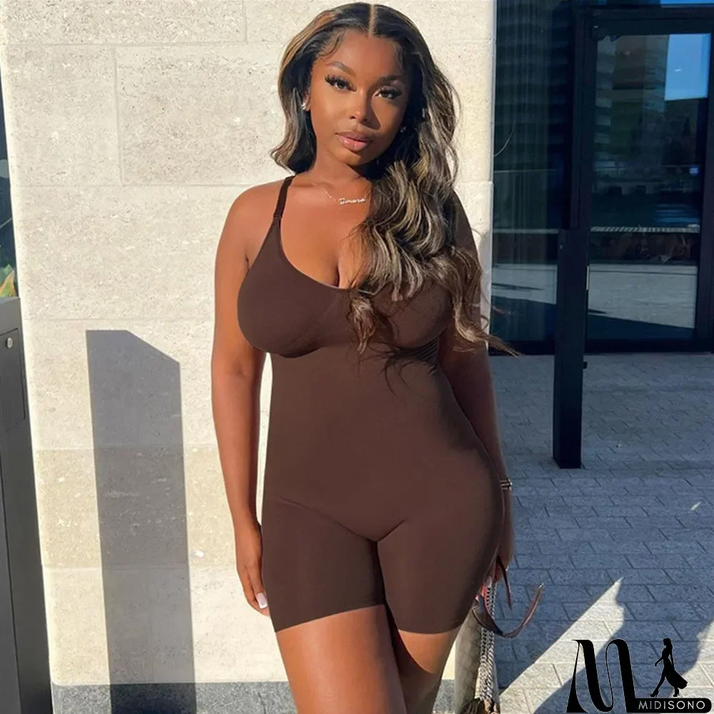 MidiSono - Casual Sports Sling Playsuits