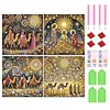(4-Pack)Faith-Partial Special Shaped Diamond Painting 30*30CM