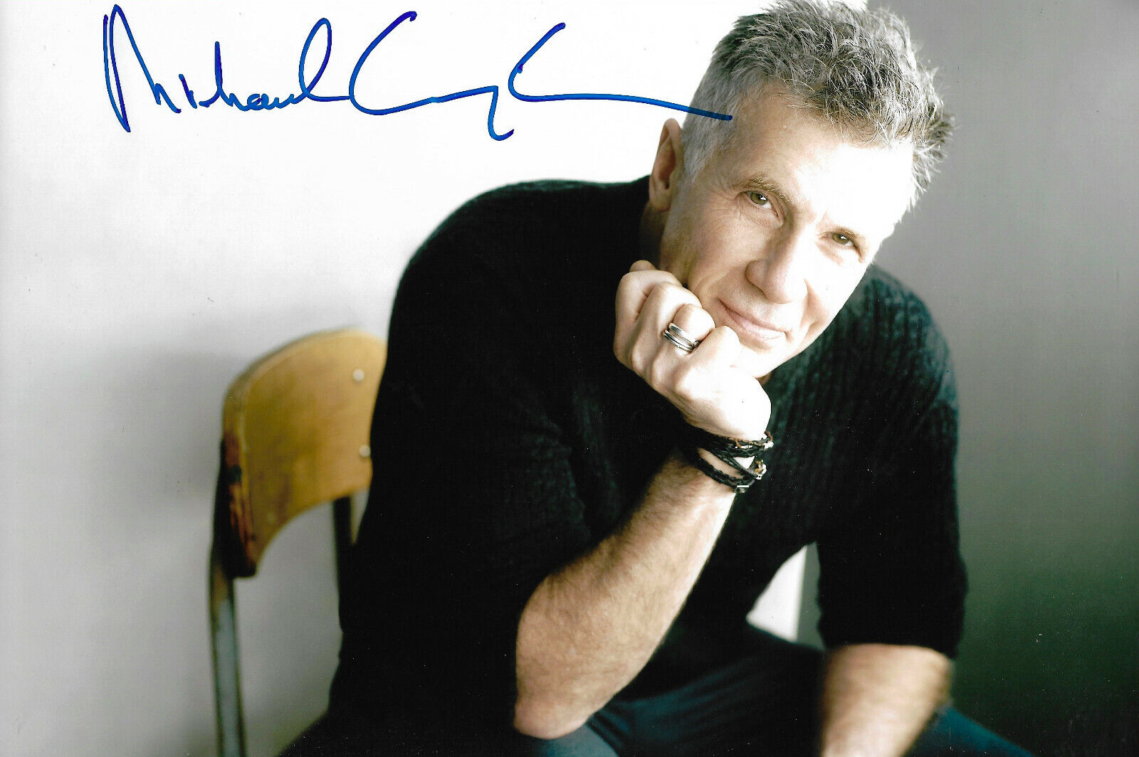 Michael Cunningham Writer signed 8x12 inch Photo Poster painting autograph