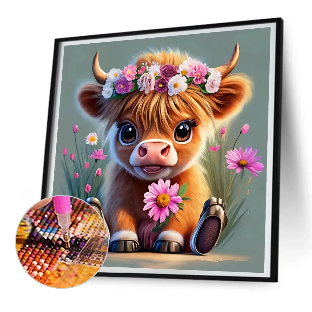 Diamond Painting - Full Round Drill - Flower Yak(Canvas|30*30cm)