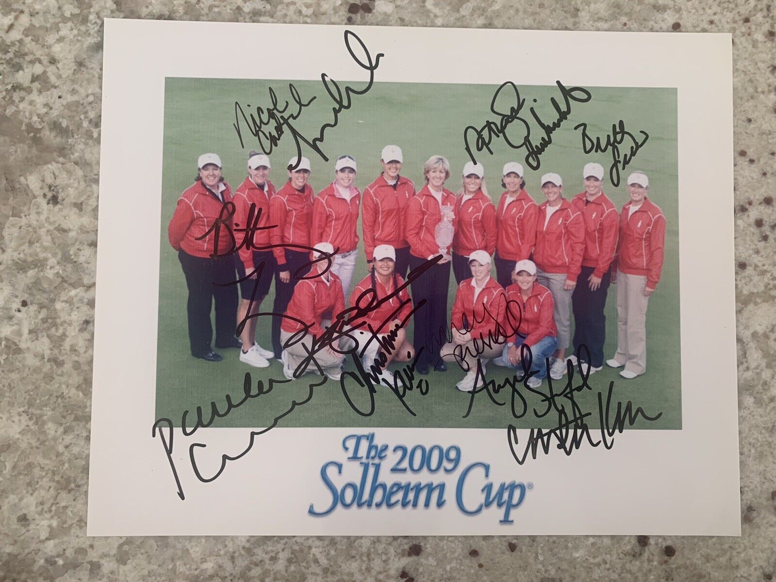 2009 SOLHEIM CUP TEAM USA signed 8X10 Photo Poster painting Signed By All 12 W/ Michelle Wie