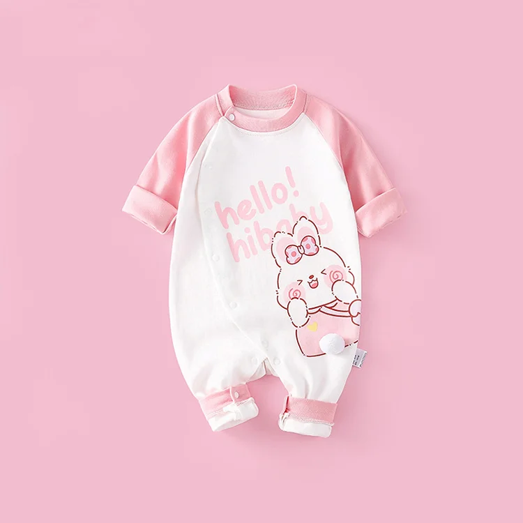 New Born Baby Onepiece Organic Cotton Rabbit Sleepsuit