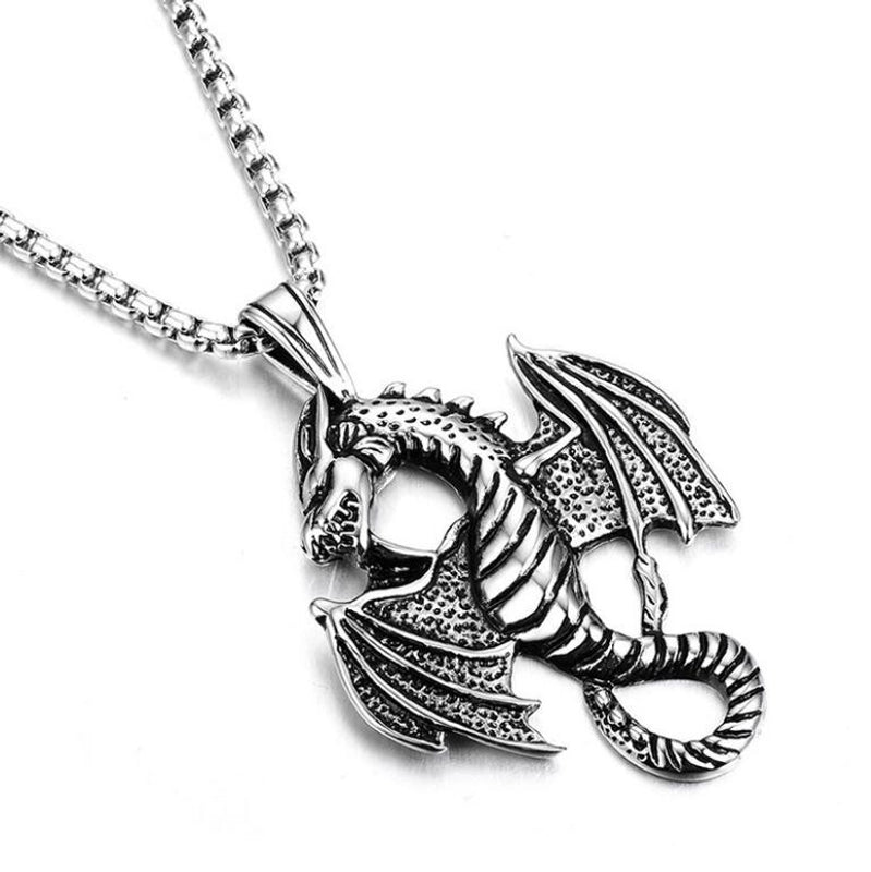 Retro Punk Cross Axe Alloy Titanium Steel Iron Plating Men’s Pendant Necklace Men Pendant Necklaces