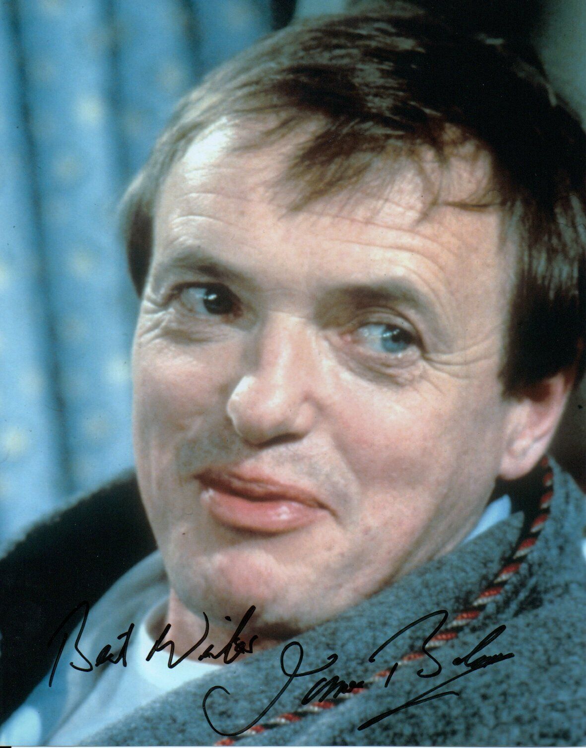 James Bolam Signed 10-8 Photo Poster painting