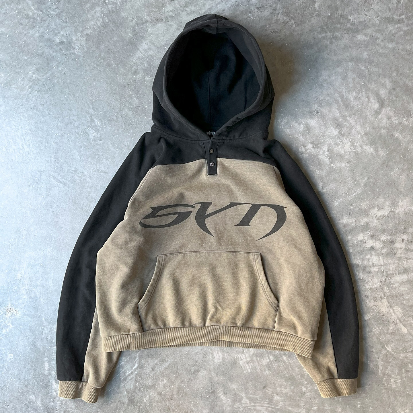 Casual Retro Stitching Hoodie