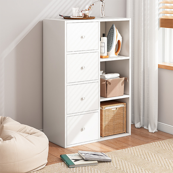 Stylish Multi-Lattice Simple Household Drawers Cabinet