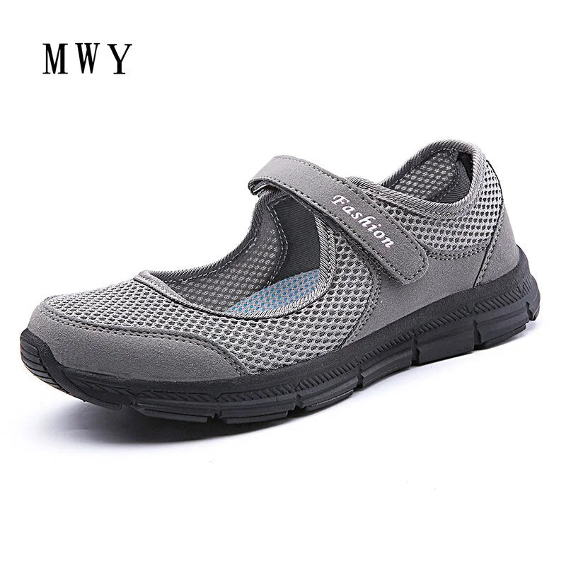 MWY Summer Spring Ladies Casual Shoes Women Sneakers Shoes Flats Chaussure Shoes Breathable Mesh Shoe Lightweight Brand Designer