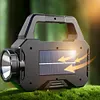 Solar Camping Lantern Long Range Portable Lantern Lamp Waterproof (Black)