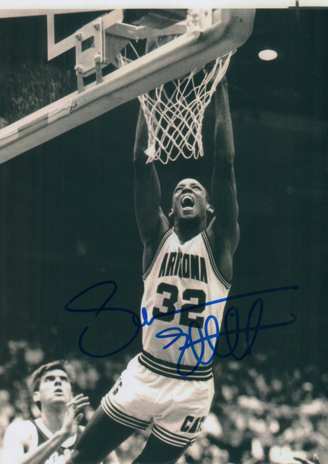 Sean Elliott NBA signed 8x12 inch Photo Poster painting autograph