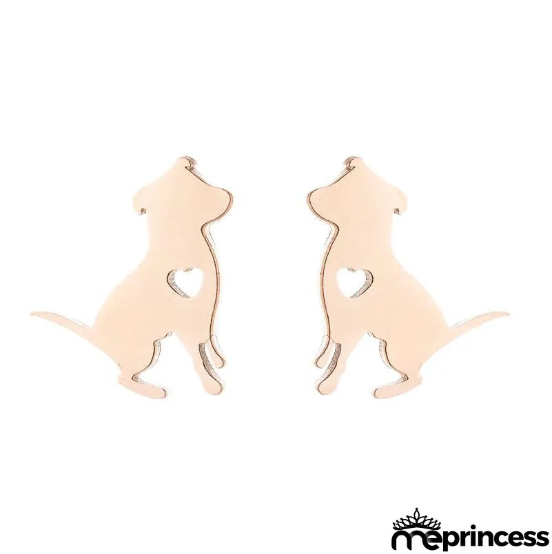 Women Fashion Hollow Eagle Owl Snake Dolphin Bee Giraffe Elephant Dog Cat Rabbit Fish Bird Penguim Stainless Steel Stud Earrings