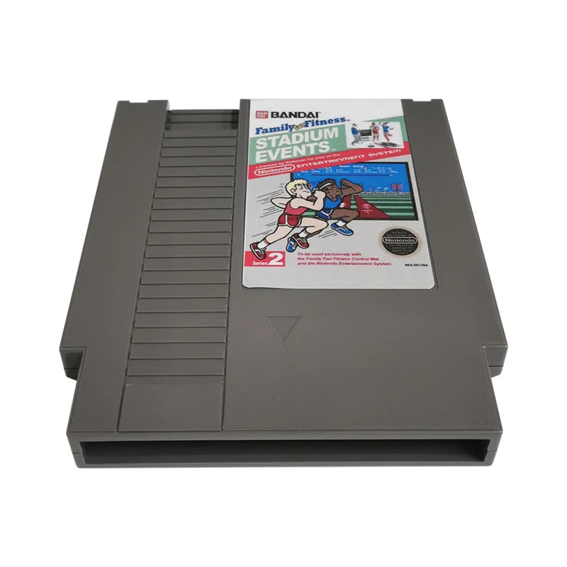 Family Fun Fitness Stadium Events For Nintendo NES - 8 Bit Game Cartridge