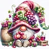 Grape Gnome-11CT Stamped Cross Stitch 45*45cm/17.72*17.72in