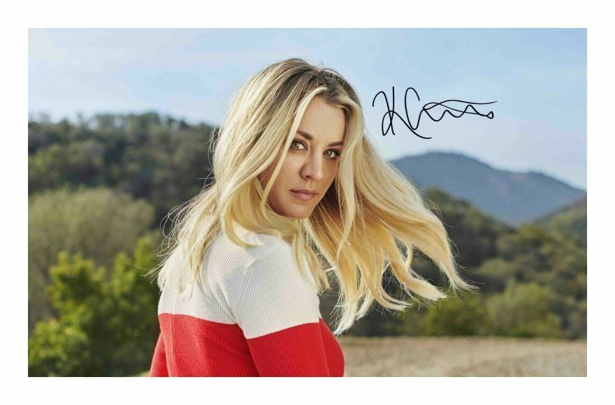 KALEY CUOCO AUTOGRAPH SIGNED PP Photo Poster painting POSTER