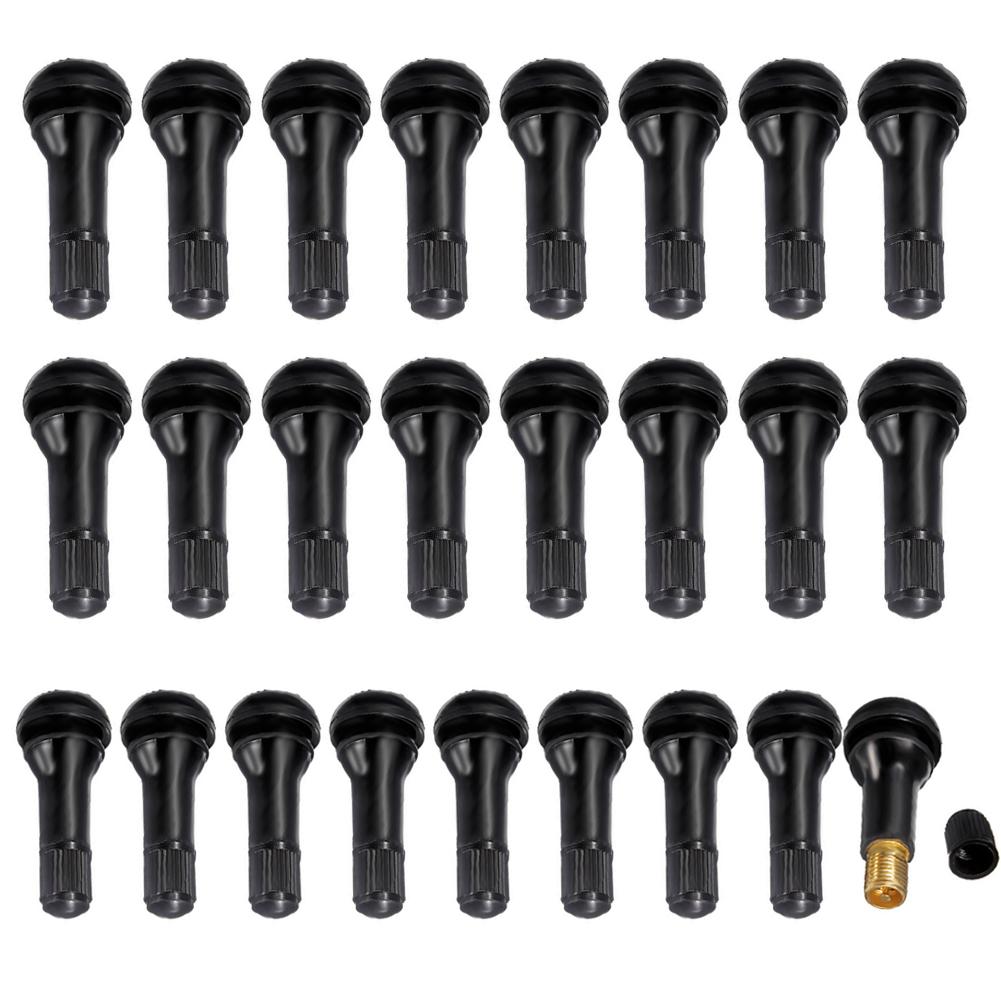 

TR412 Snap-in Rubber Tubeless Tire Valve Stems for Car Motorcycle, 10pcs, 501 Original