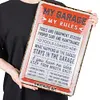 My Garage My Rules - Vintage Metal Signs - 20*30cm/30*40cm