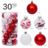 30PCS Colorful Christmas Tree 6CM Hanging Decor Balls