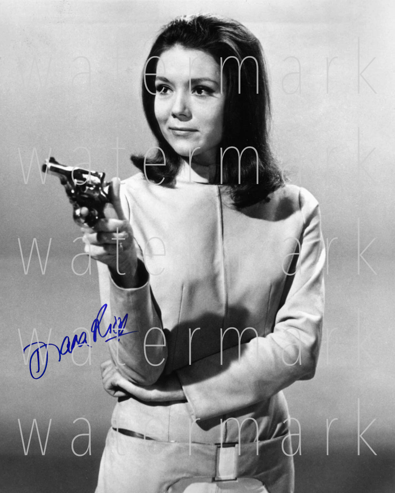 Diana Rigg The Avengers signed 8X10 inch print Photo Poster painting picture poster autograph RP