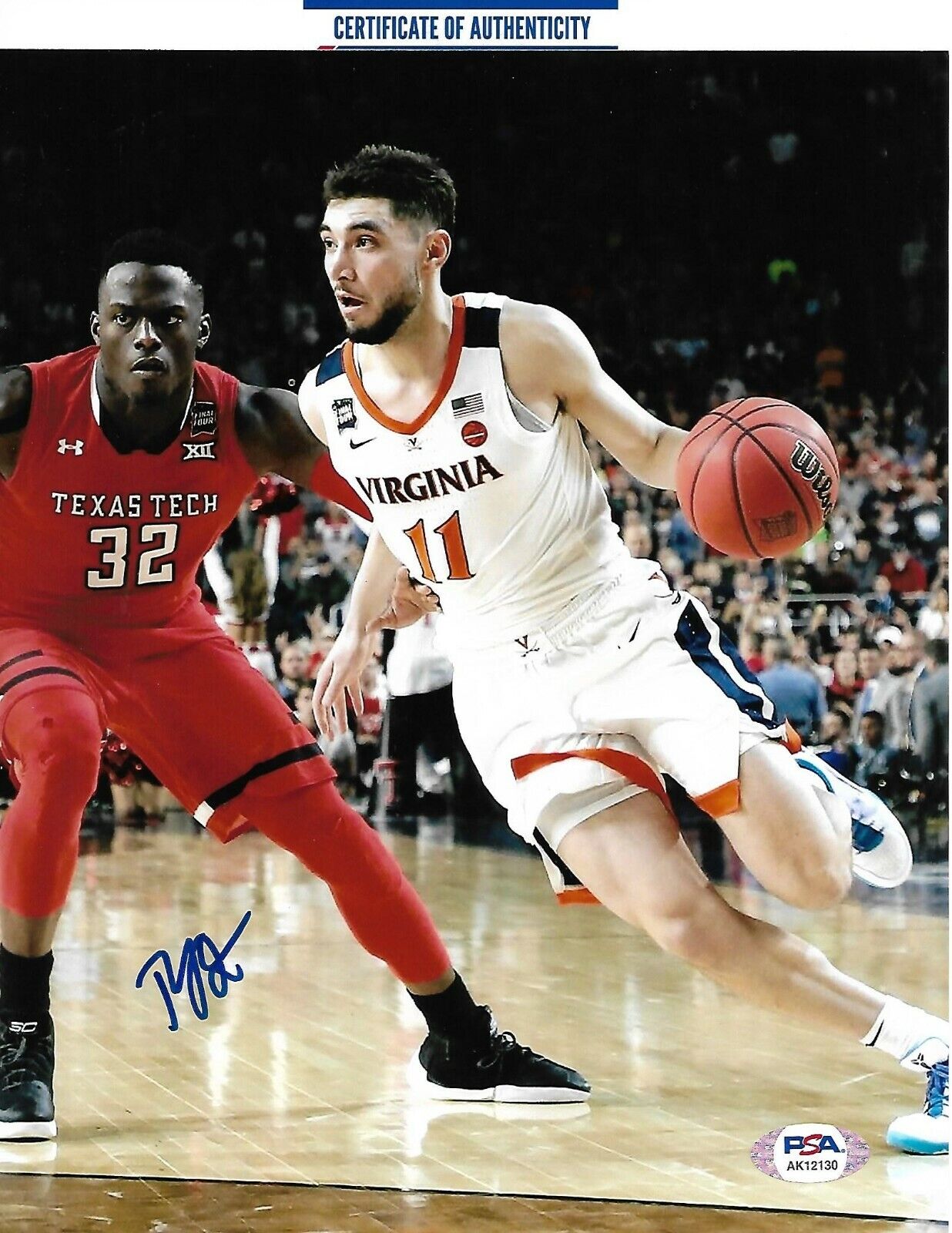 TY JEROME signed autographed VIRGINIA CAVALIERS UVC 8X10 Photo Poster painting w COA PSA AK12130