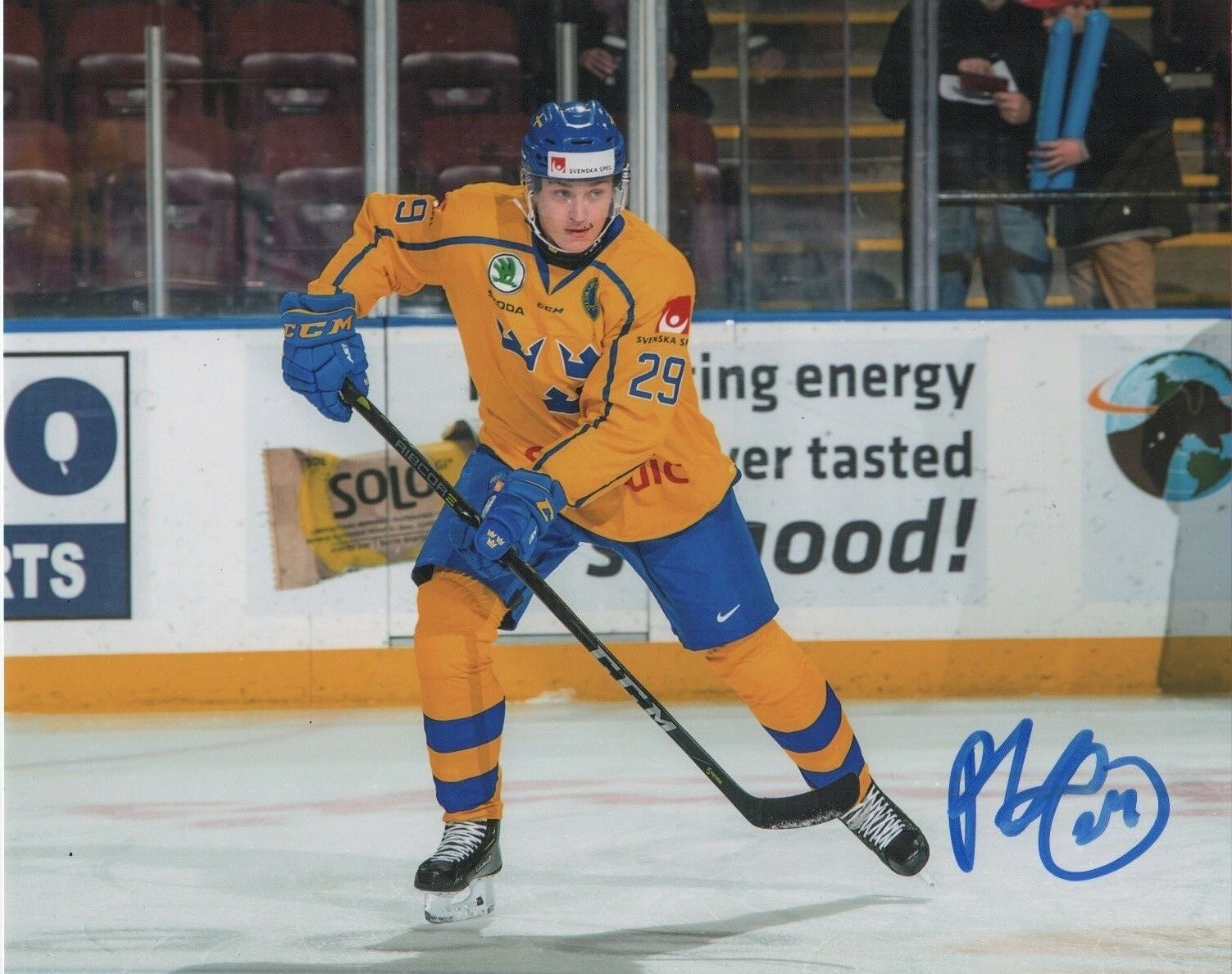 Team Sweden Pontus Holmberg Autographed Signed 8x10 NHL Photo Poster painting COA #5