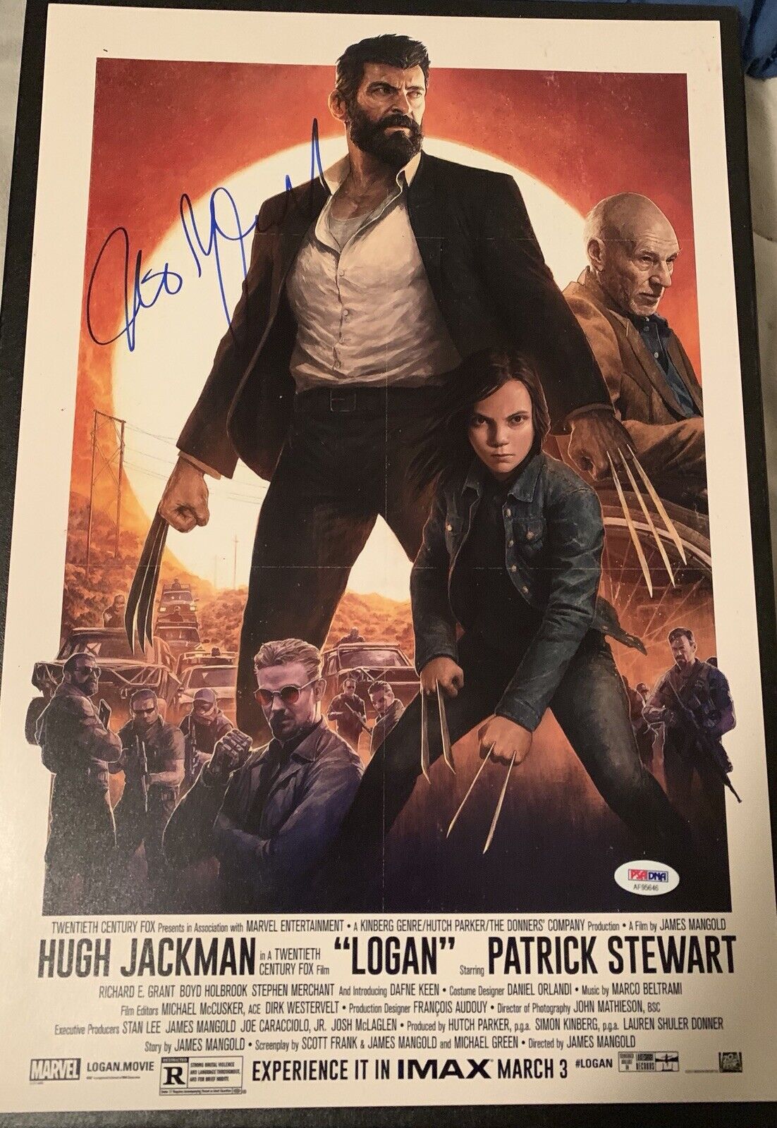 James Mangold Signed 12x18 Movie Poster Photo Poster painting Logan Psa/dna Certified