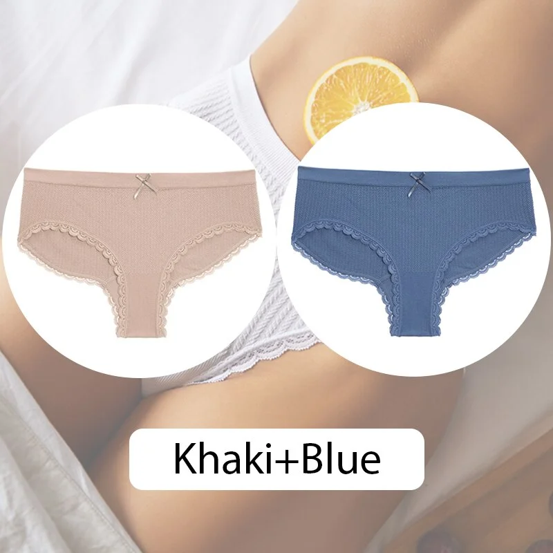 FINETOO Women Seamless Briefs 3D Jacquard Panties Low Waist Bow Underwear M-2XL Female Underpants Soft Ladies Panty Lingerie New