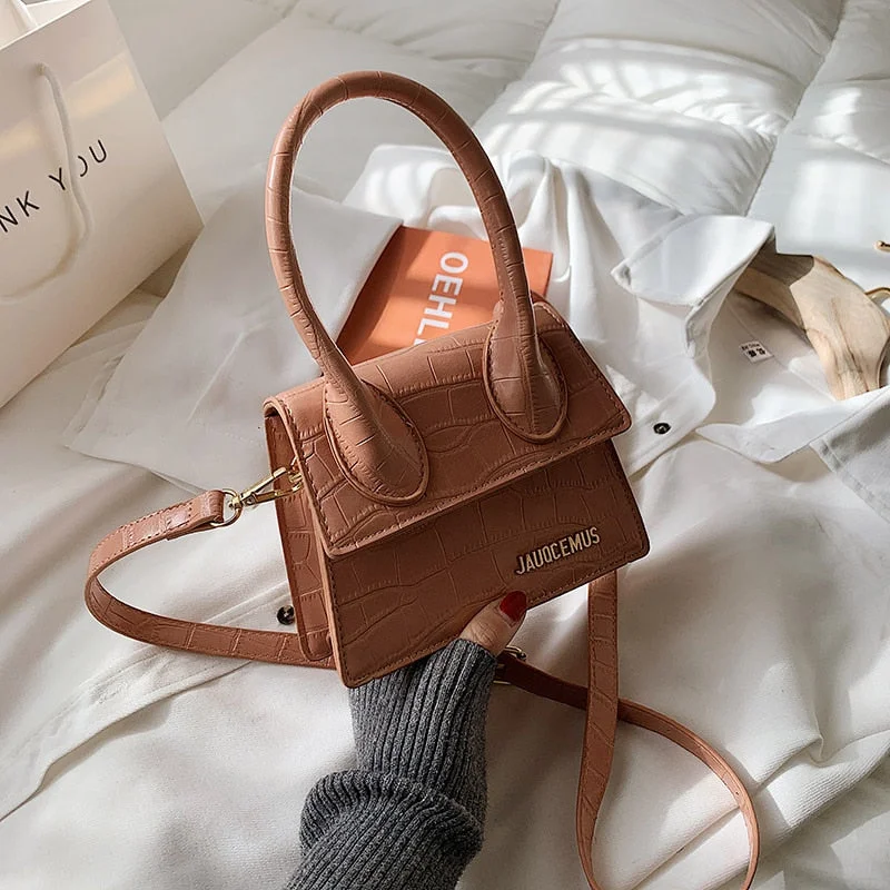 էѧӧܧ Luxury lock small square bag shoulder bag PU Leather for Women 2021 Summer Handbag Brand Luxury Crossbody Purses