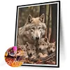 Diamond Painting -DIY Round Drill Parent Wolf