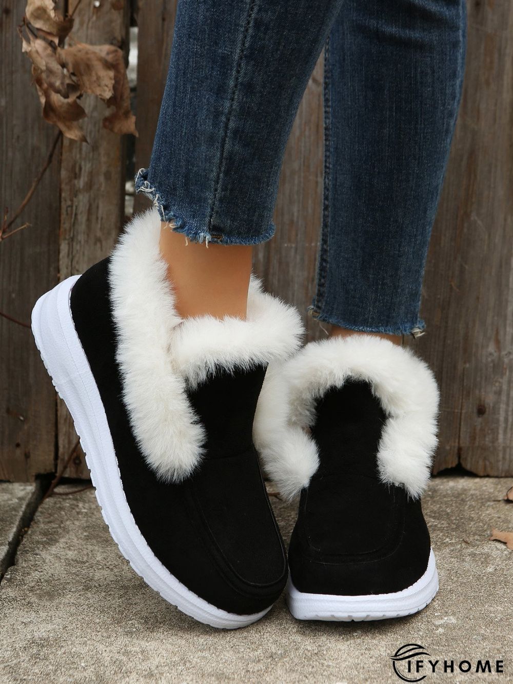 Split Joint Furry Boots | IFYHOME