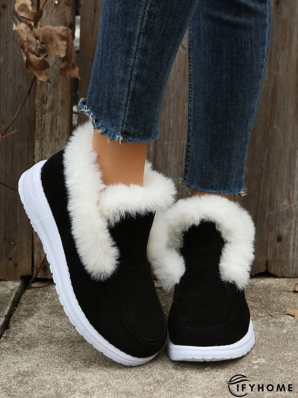 Split Joint Furry Boots | IFYHOME