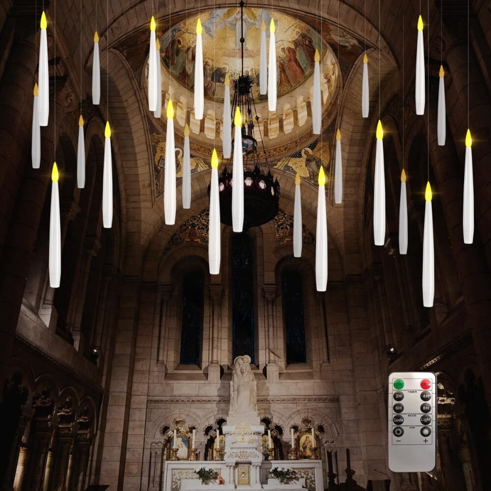 Halloween Remote Control Floating Candles (10 Packs)