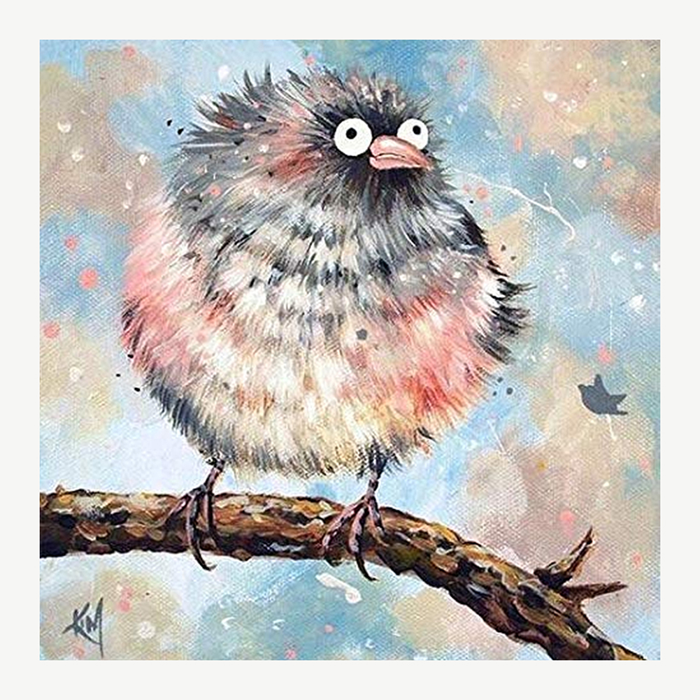 

30*30CM - Round Drill Diamond Painting - Cartoon Bird, 501 Original