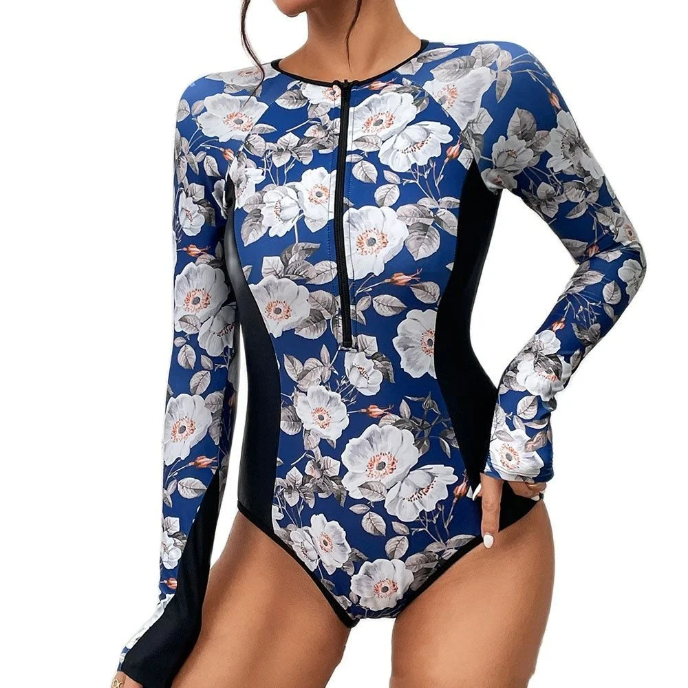 Sunscreen Printing Swimsuit Surfing Suit 