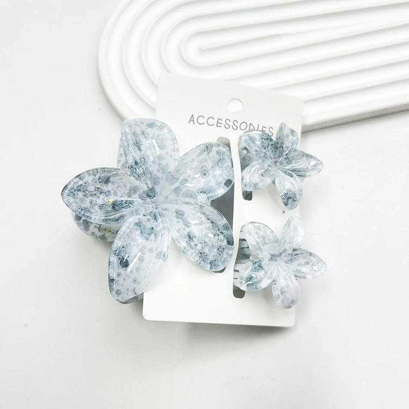 Minimalist Women’s Flower Resin Hair Claws