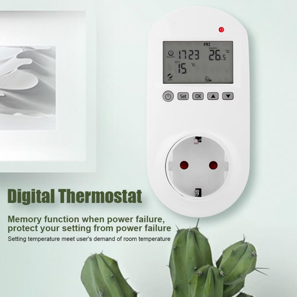 WIFI Intelligent Temperature Controller_Heating Thermostat_Plug Type Electric Heating LCD Thermostat RSH-HY02 Deutsche Aktionsprodukte Full Strike Gmbh