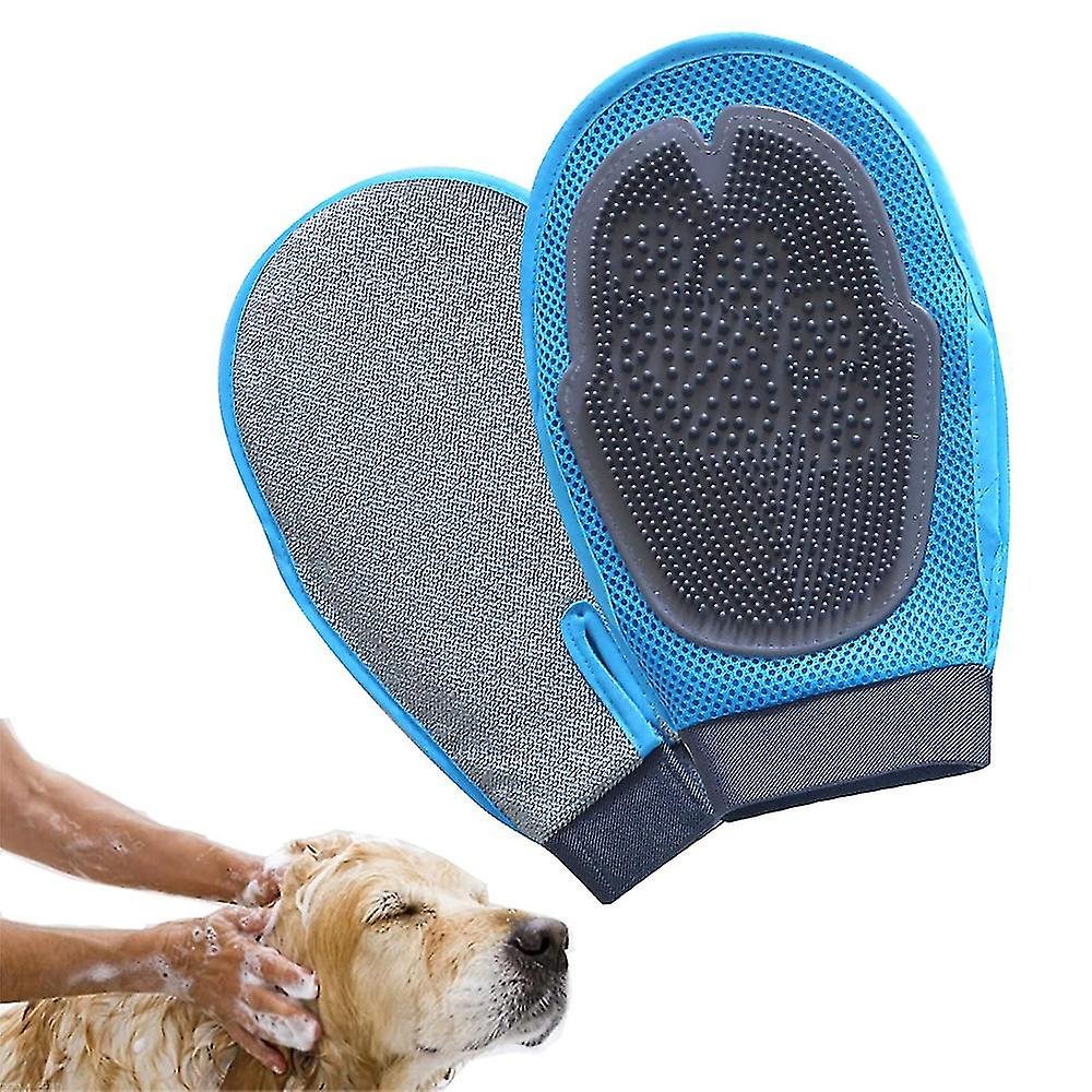 Pet Brush Glove, Cleansing Bath & Massage Brush For Dogs & Cats