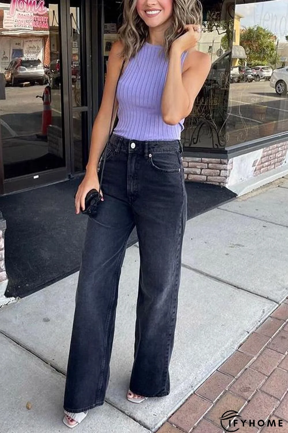 Loose Straight Leg Jeans | IFYHOME